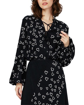 ginny two silk-blend blouse