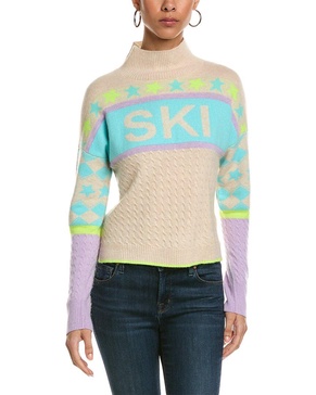 alpine ski mock cashmere sweater