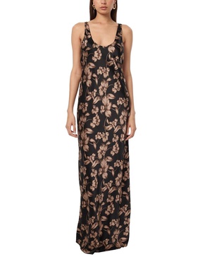 clare silk maxi dress