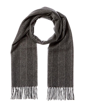 cashmere houndstooth cashmere scarf
