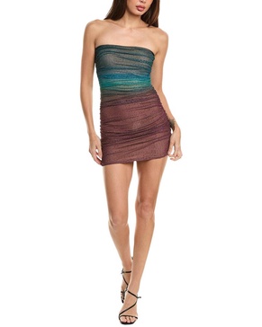 holder rhinestone mini dress