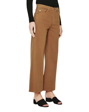 saige wide leg crop in caramel