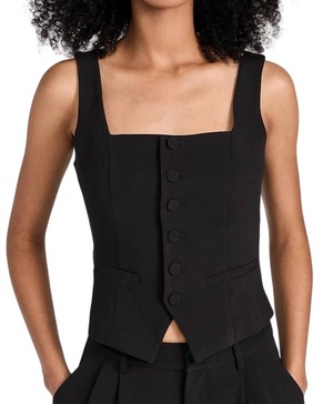 irene top tank in black w1086