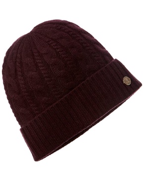 chunky knit cable cashmere hat