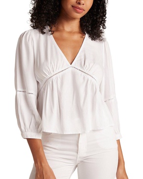 ladder trim peplum top