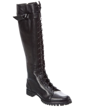 evelyn leather to-the-knee combat boot
