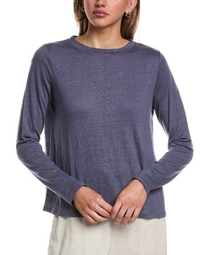 EILEEN FISHER Crewneck Linen T-Shirt