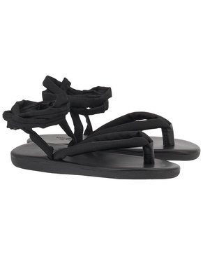 puffy lace up sandal