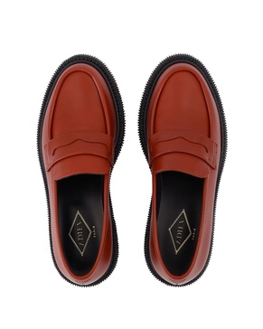159 loafers  in red leather