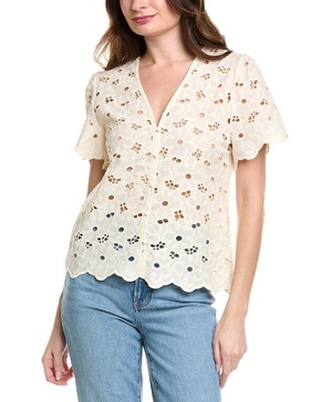 selenna eyelet top