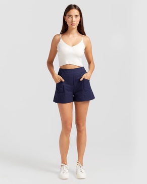a kind of magic quilted shorts