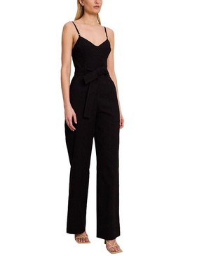 mila linen-blend jumpsuit