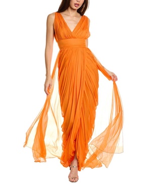 silk chiffon gown
