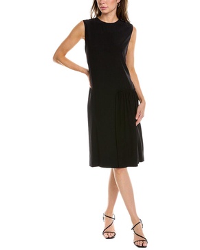 ferragamo pleated silk dress