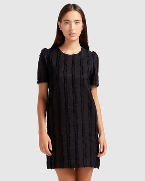 star child textured mini dress