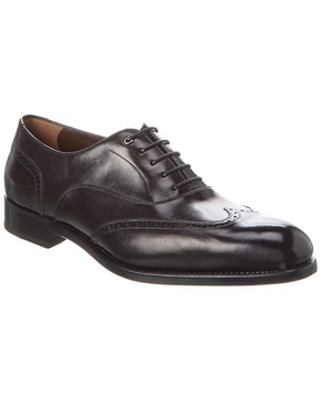 ferragamo leather dress shoe