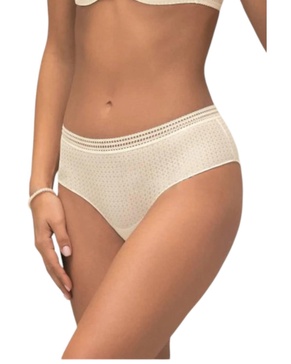 daily paillette high waist brief in nacre