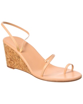 chora mid wedge leather sandal