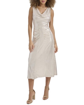 Kensie Foil Knit Midi Dress