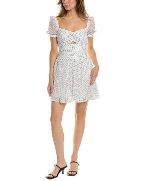self-portrait polka dot mini dress