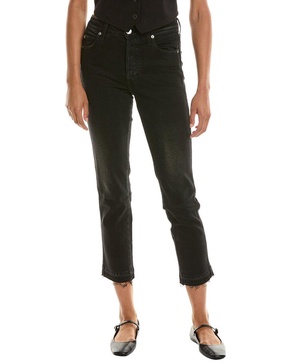 amo babe high-rise black magic slim straight jean