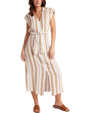 Bella Dahl Belted Linen-Blend Dress