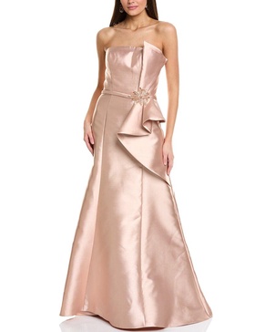 Rene Ruiz Embellished Waist Gown