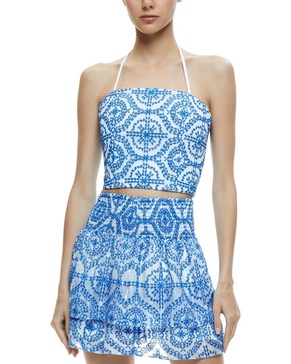 ceresi tie neck halter bandeau top