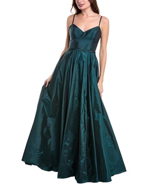 spaghetti strap gown