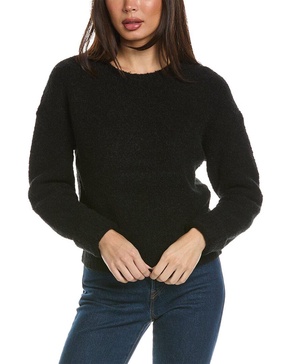 shrunken wool & camel-blend sweater