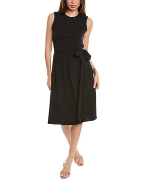 ATM Anthony Thomas Melillo High Torsion Wrap Skirt Midi Dress