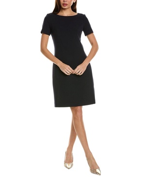 stretch crepe sheath dress