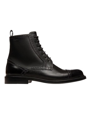 nicoldon 6301514 men's black calf plain leather boots