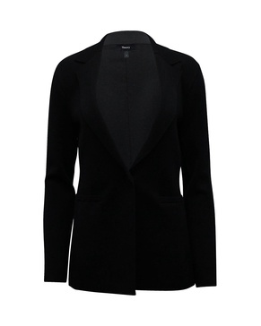 etiennette blazer in black wool
