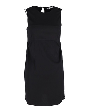 alexander wang.t  crew neck mini dress in black cotton