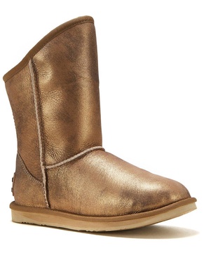 cosy short leather boot
