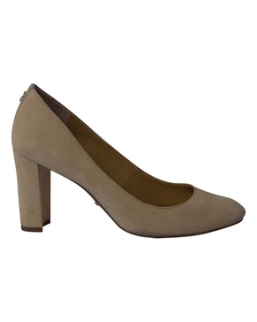 maddie pumps in cream suede