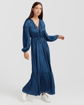 window seat tiered maxi dress