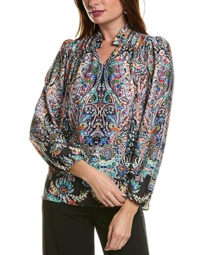T Tahari Ruffle Blouse