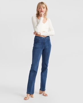 impossible highs bootleg jeans