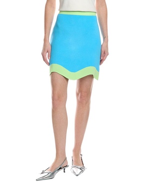 dean jacquard knit mini skirt