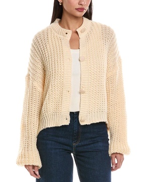 pearls a trous cashmere-blend cardigan