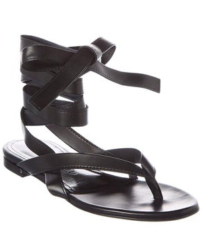 ankle strap leather sandal