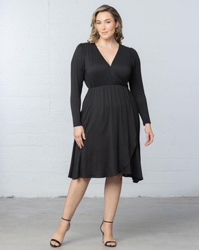 aster faux wrap dress