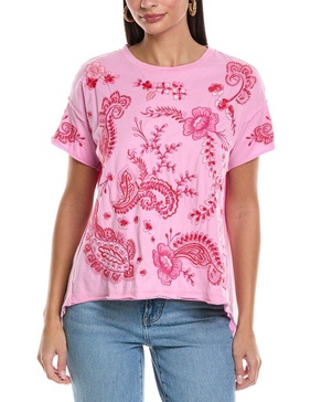 raw edge swing t-shirt