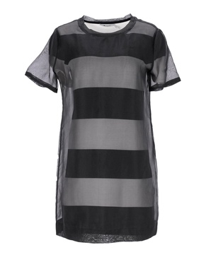 shift dress in black silk