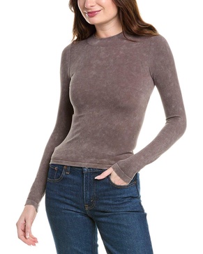 Vintage Havana Seamless Mock Neck Sweater