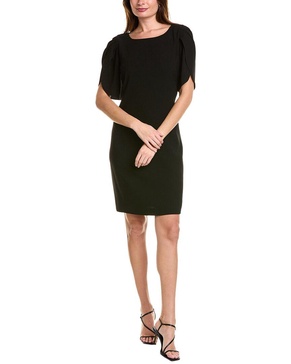 tulip sleeve shift dress