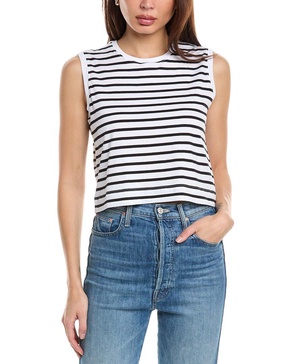 classic stripe crop tank