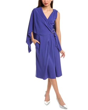 cape midi dress
